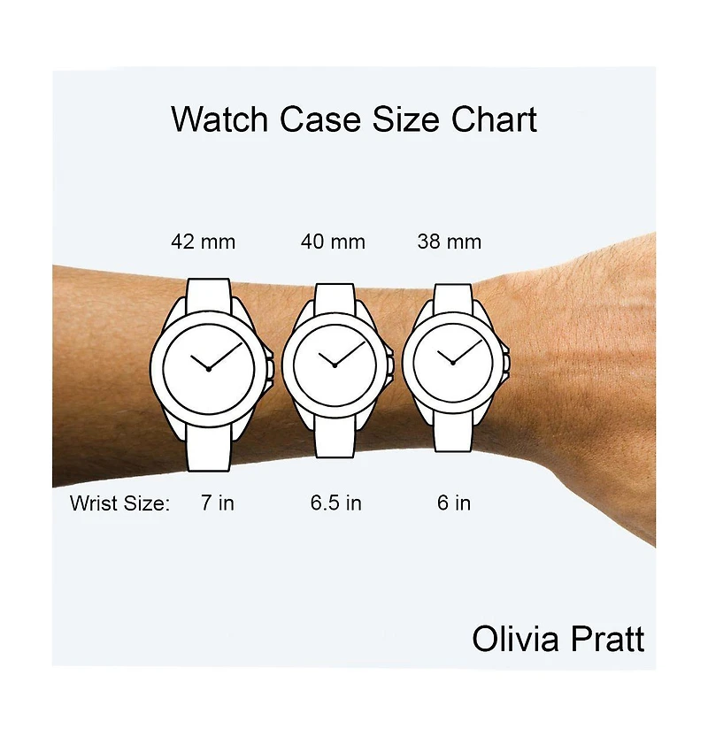 Olivia Pratt White Talking About Cats Leather Strap Watch