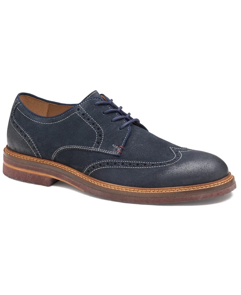 Johnston & Murphy Men's Calder Wingtip Round Toe Casual Shoes