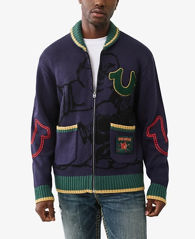 True Religion Men's Ann Long-Sleeve Cardigan