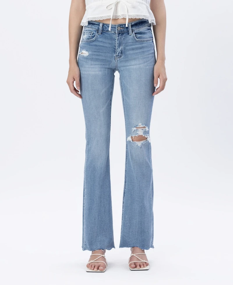Flying Monkey Women's Mid Rise Bootcut Jeans