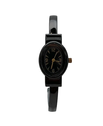Olivia Pratt Black Small and Minimalist Every Day Bangle Women Watch