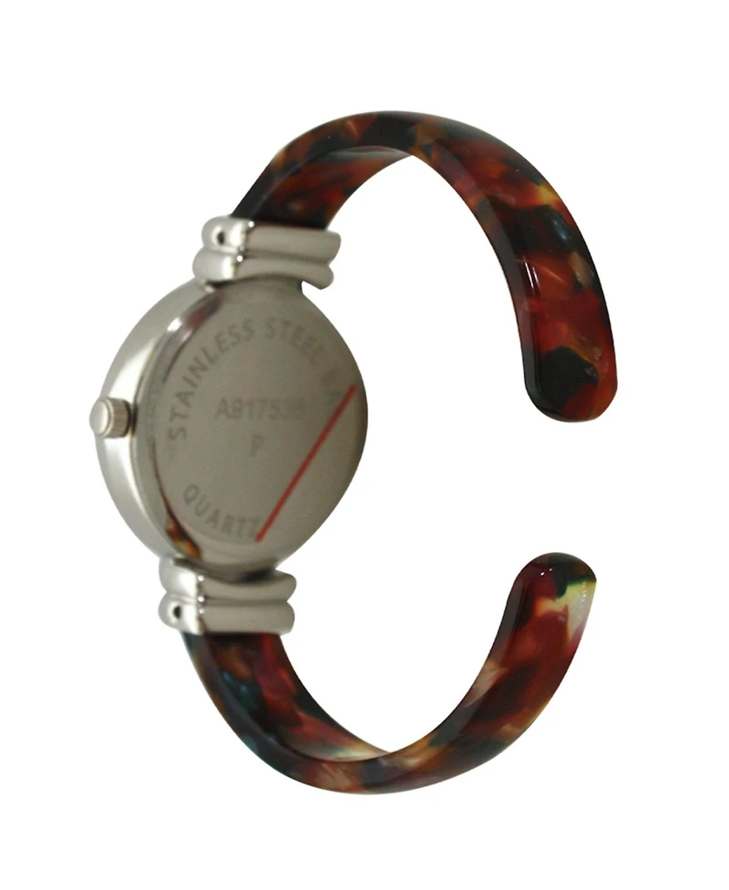 Olivia Pratt Dark Brown Skinny Tortoise Bangle Watch