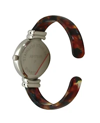 Olivia Pratt Dark Brown Skinny Tortoise Bangle Watch