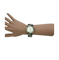 Olivia Pratt Black Floral Flowers Band Women Watch