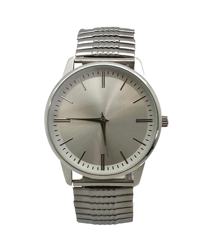 Olivia Pratt Silver Retro Everyday Stretch Women Watch