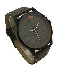 Olivia Pratt Taupe Denim Band Big Face and Numbers Men Watch
