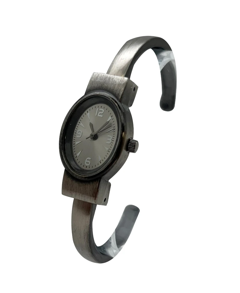 Olivia Pratt Dark Grey Small and Minimalist Every Day Bangle Women Watch
