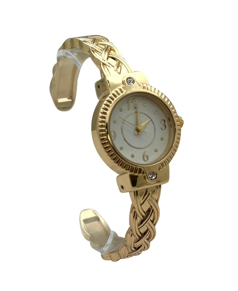 Olivia Pratt Bright Metallic Elegant Cuff Women Watch