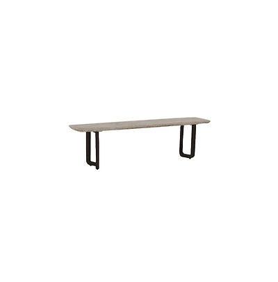 Porter Designs Nest Solid Wood Dining Bench, White