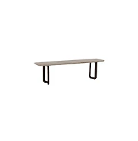 Porter Designs Nest Solid Wood Dining Bench, White