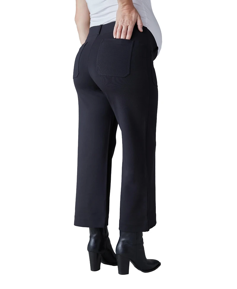 Ingrid + Isabel Maternity Wide Leg Ponte Pant