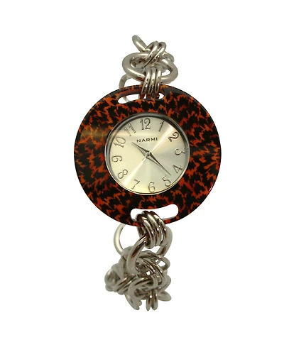 Olivia Pratt Cheetah Bracelet Big Face Women Watch