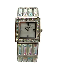 Olivia Silver Pratt Square Jewel Women Watch