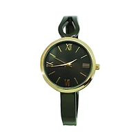 Olivia Pratt Gunmetal Gold Olivia Pratt Shape Every Day Two Tone Metal Bangle Watch