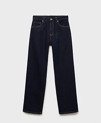 Mango Women's Miami Medium-Rise Straight-Fit Jeans