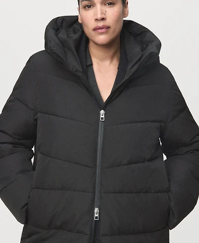 Mango Women's Hood Quilted Coat