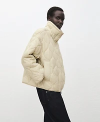 Mango Women's Oversize Quilted Down Anorak Coat