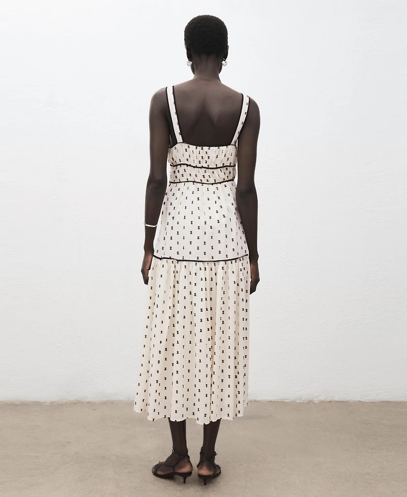 Mango Women's Plumeti Midi Dress