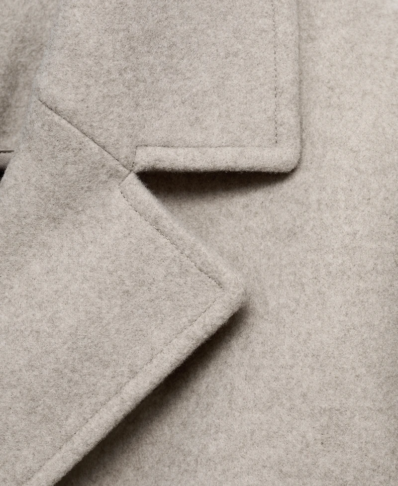 Mango Women's Double-Breasted Midi Coat