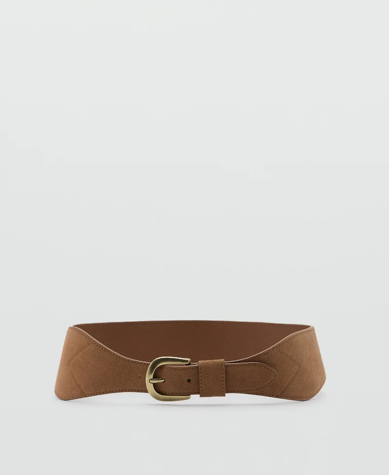 Mango Women's Suede Obi Belt