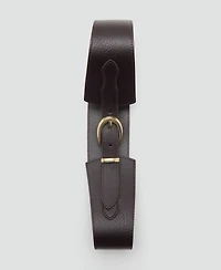 Mango Women's Leather Obi Belt