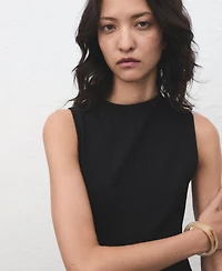 Mango Women's Stitching Detail Midi-Dress
