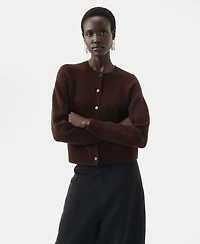 Mango Women's Chunky Knit Wool-Blend Cardigan
