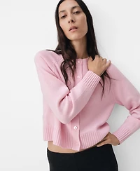 Mango Women's Chunky Knit Wool-Blend Cardigan