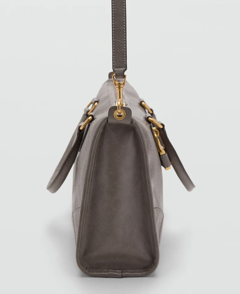 Mango Women's Rectangular Handles Handbag