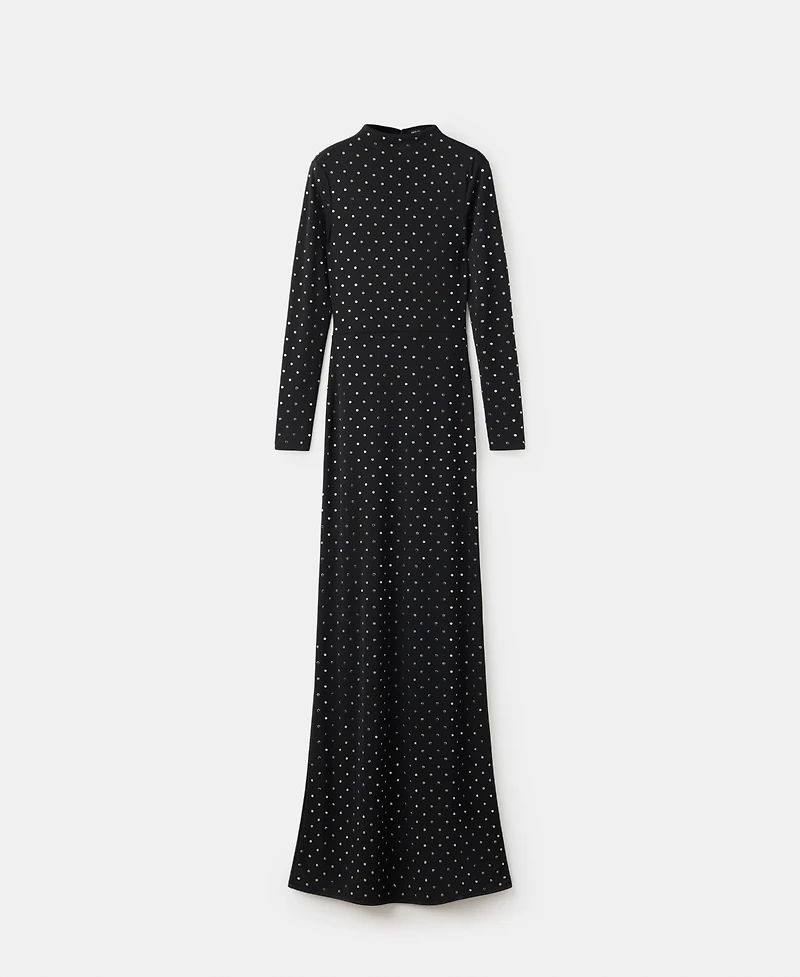 Mango Women's Crystal Open-Back Dress