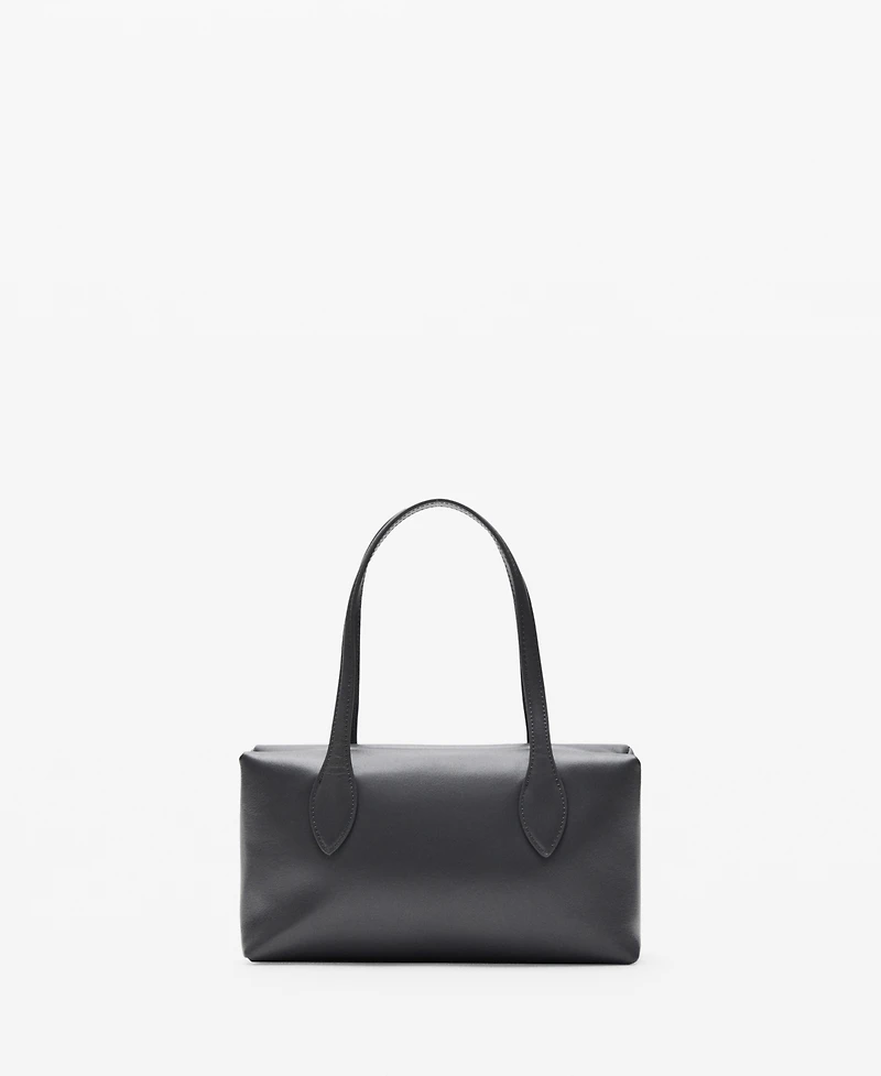 Mango Women's Quilted Leather Shoulder Bag