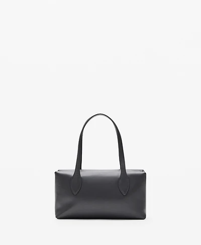 Mango Women's Quilted Leather Shoulder Bag