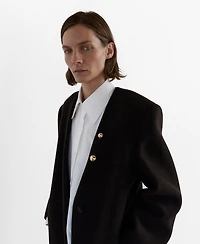 Mango Women's Wool Overcoat