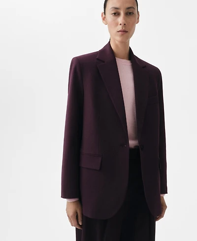Mango Women's Wool-Blend Suit Jacket