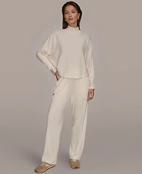 Donna Karan Weekend Women's Mock Neck Crop Top