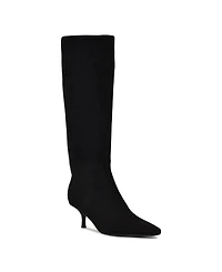 Nine West Women's Havier Wide Calf Kitten Heel Dress Boots