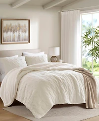 Madison Park Riordan Waffle Knit Chenille -Pc. Comforter Set