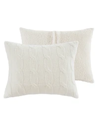 Madison Park Riordan Waffle Knit Chenille -Pc. Comforter Set