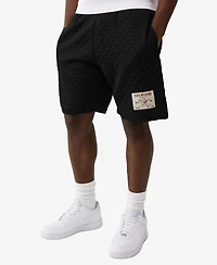 True Religion Men's Checkered Quilted Shorts