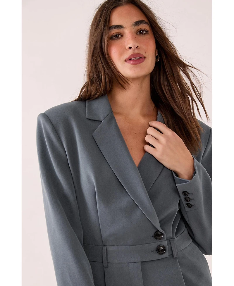 Nasty Gal Women's Tailored Button Detail Romper