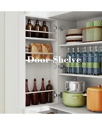 Kitchen Pantry Storage Cabinet 72.8" H
