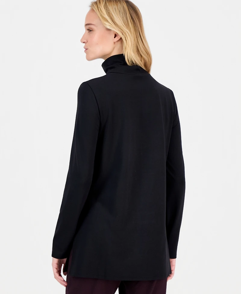Eileen Fisher Women's Side-Slit Turtleneck Tunic