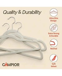 Lifemaster Premium Velvet Non-Slip Hangers for Clothes