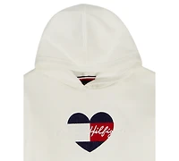 Tommy Hilfiger Girls Toddler 2T-4T 2-Piece Oversized Hoodie and Graphic Joggers Set