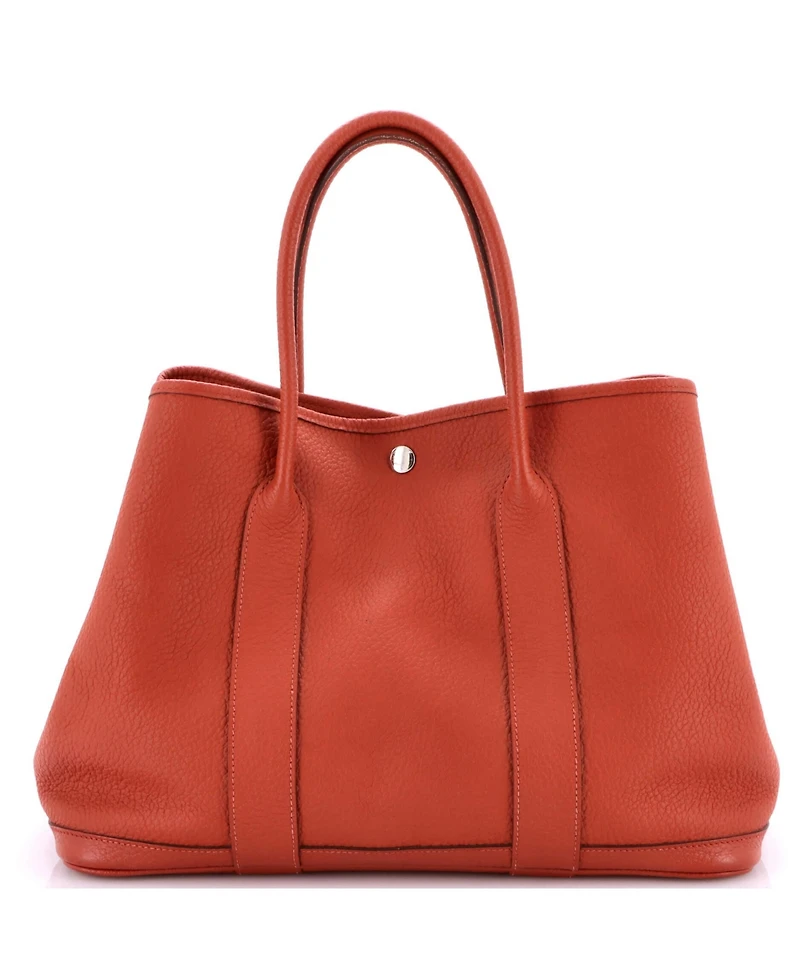 Pre-Owned HERMA‰S 36 Garden Party Tote Leather