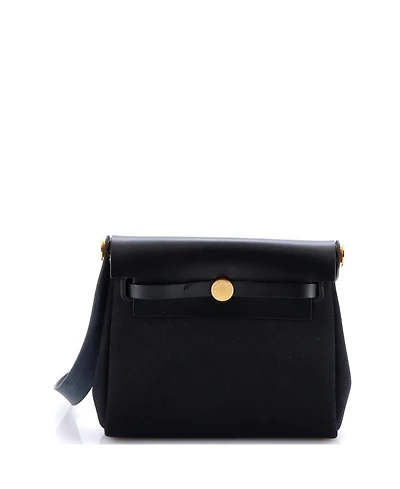 Pre-Owned HERMA‰S 20 Herbag Zip Toile and Leather