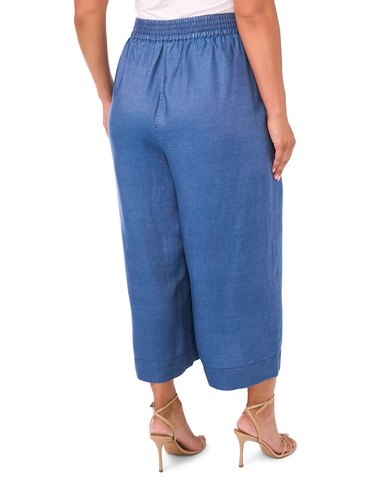 Vince Camuto Plus Smocked Waist Wide Leg Pants
