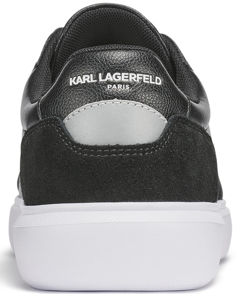 Karl Lagerfeld Paris Men's Side Embroidered Profile Logo Sneakers