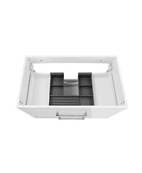 Streamdale 32" White Gloss Wall-Mount Vanity, Ceramic Sink & Soft-Close