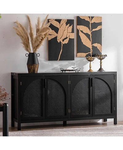 Streamdale Rattan Door Sideboard Buffet Cabinet